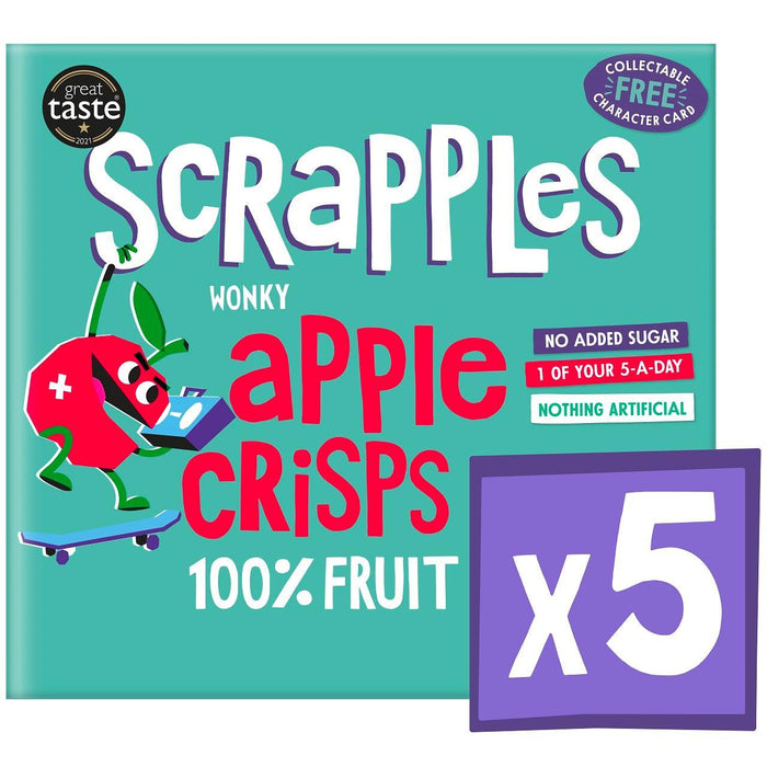 Scrapples kids Apple Crisps Multi Box 5 x 12g