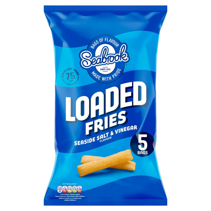 Seabrook Loaded Fries Seaside Salt & Vinegar 5 x 16g