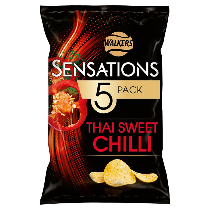 Sensations thaïlandais chilli multipack Crisps 5 par paquet