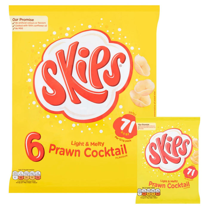 Skips Prawn Cocktail Multipack Crisps 6 per pack