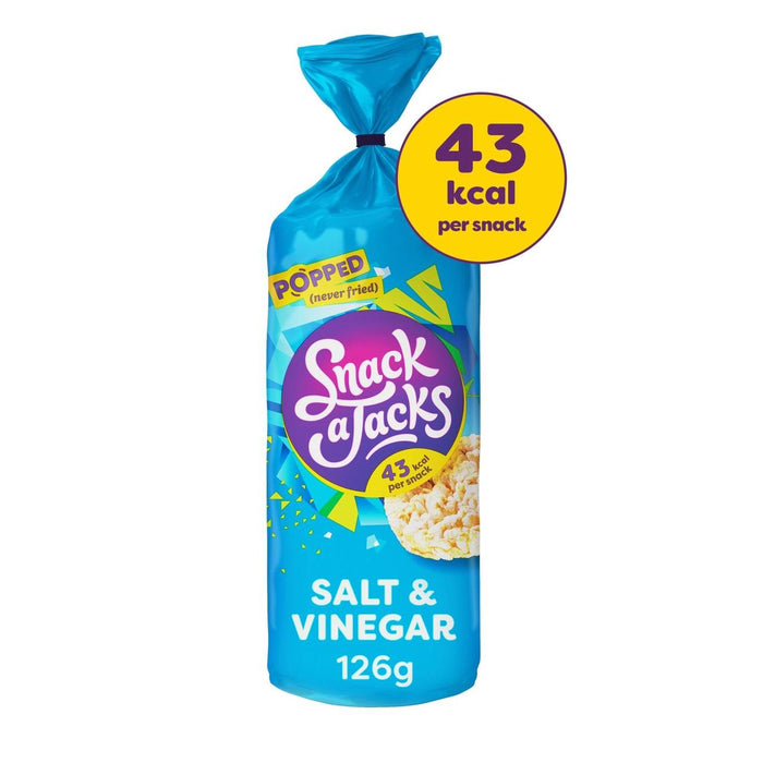 Snack a Jacks Salt & Vinegar Jumbo Rice Cakes 126g