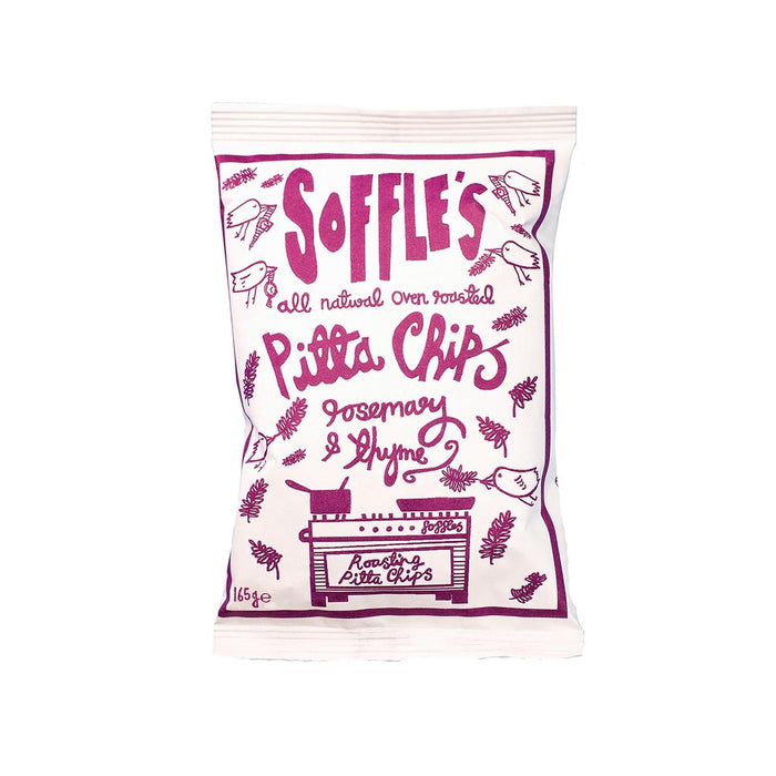 Soffles Pitta Chips Rosemary & Thyme Share Bag 165G