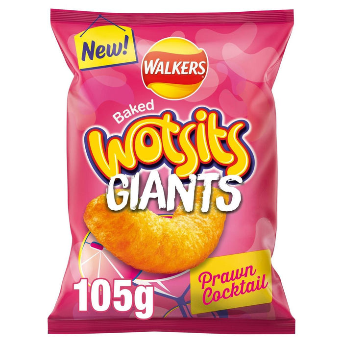 Walkers wotsits gigantes de gambas bocadillos de cóctel 105g