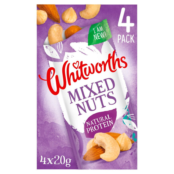 Whitworths Snacking Mixed Nuts 4 x 20g