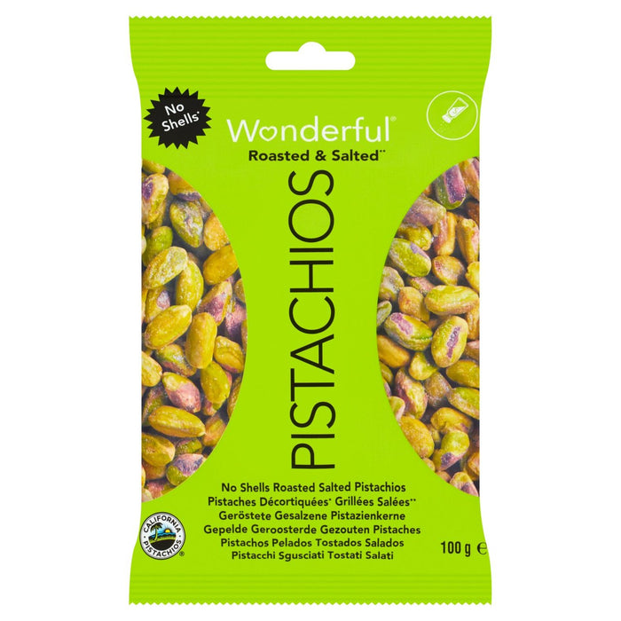 Maravilloso pistachos sin conchas asadas y saladas 100 g