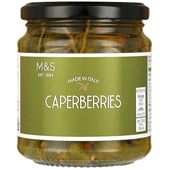 M&S fabriqué en Italie Caperberries 270g