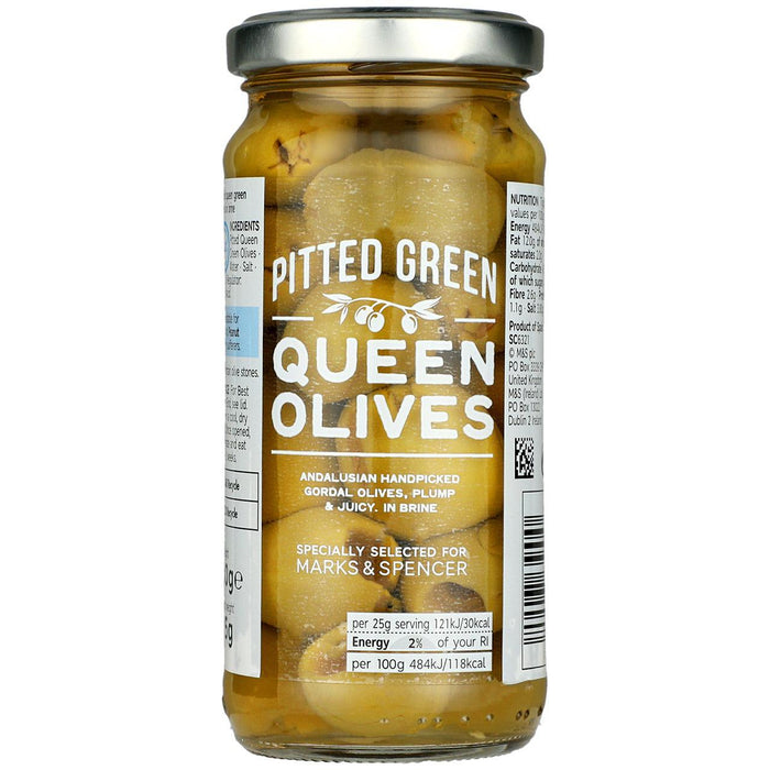 M&S Olives de reina verde con picada 225G