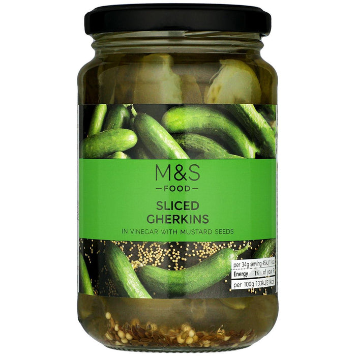 M&S Sliced Gherkins in Vinegar 340g