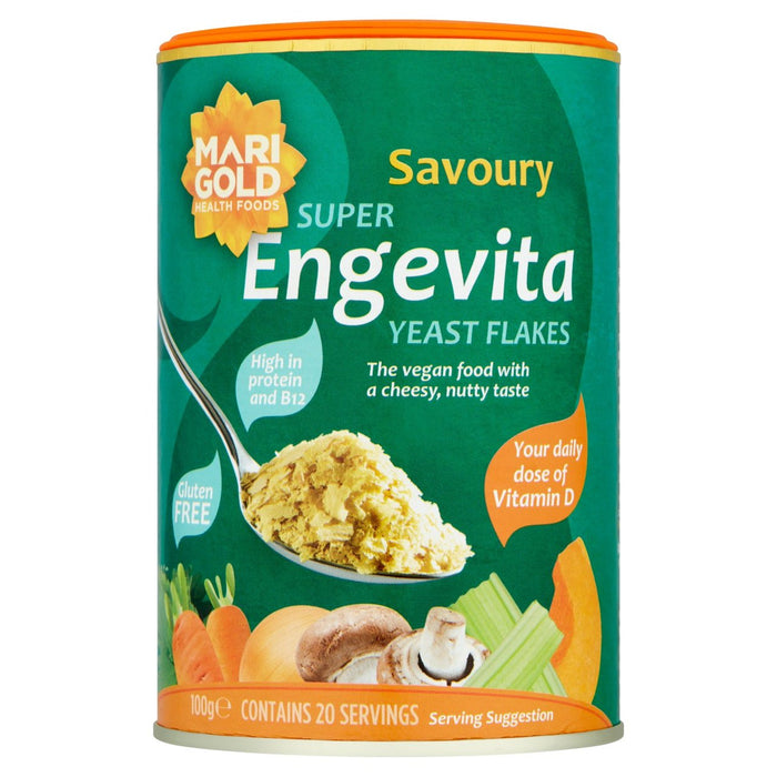 Marigold Super Engevita Yeast Flakes with Vitamin D & B12 100g