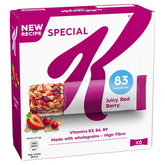 Kellogg's Special K Red Berry Cereal Bars 6 per pack