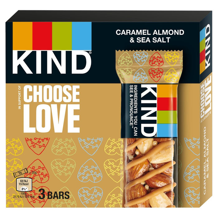 Kind Caramel Amond & Sea Salt Multipack 3 x 30g