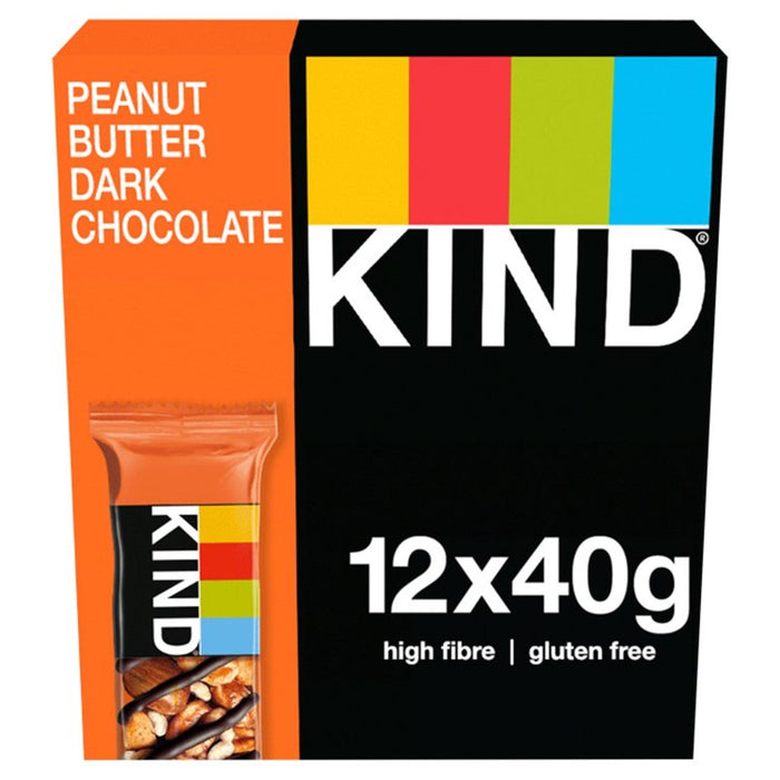 KIND Peanut Butter Dark Chocolate 12 Pack 12 x 40g