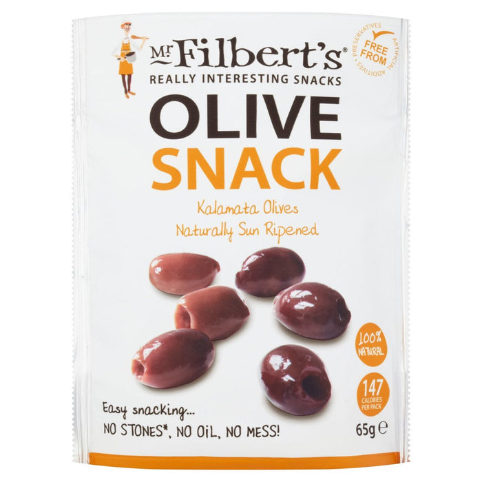 Mr Filberts Olive Snacks Pitted Kalamata Olives 65g