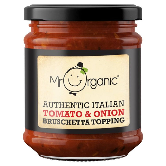 Mr Organic Authentic Italian Tomato & Red Onion Bruschetta Topping 200g