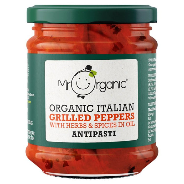 Mr Organic Grilled Peppers Antipasti 190g