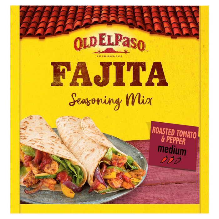 Alte El Paso geröstete Tomate & Peppers Fajita -Gewürzmischung 30g