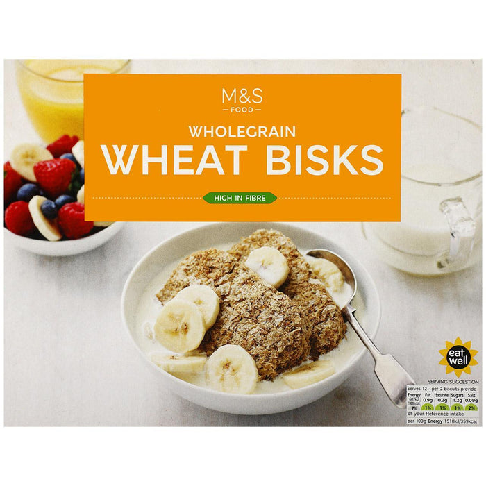 M&S Wholegrain Wheat Biscuits 24 per pack