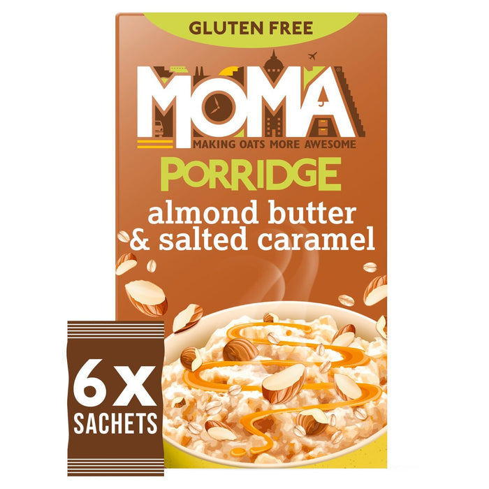 MOMA Almond Butter & Salted Caramel Porridge Sachets 6 per pack