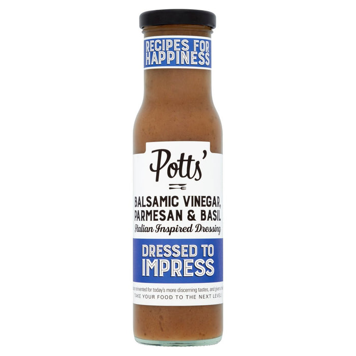 Potts Balsamic Vinegar Parmesan & Basil Italian Dressing 240ml