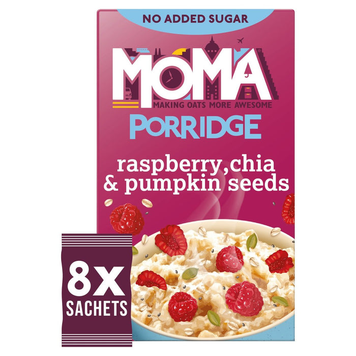 MOMA Raspberry Pumpkin & Chia Seed Gachets 8 por paquete