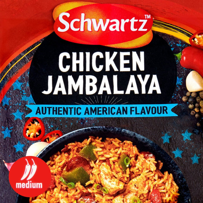 Schwartz auténtico de pollo estadounidense jambalaya 35g