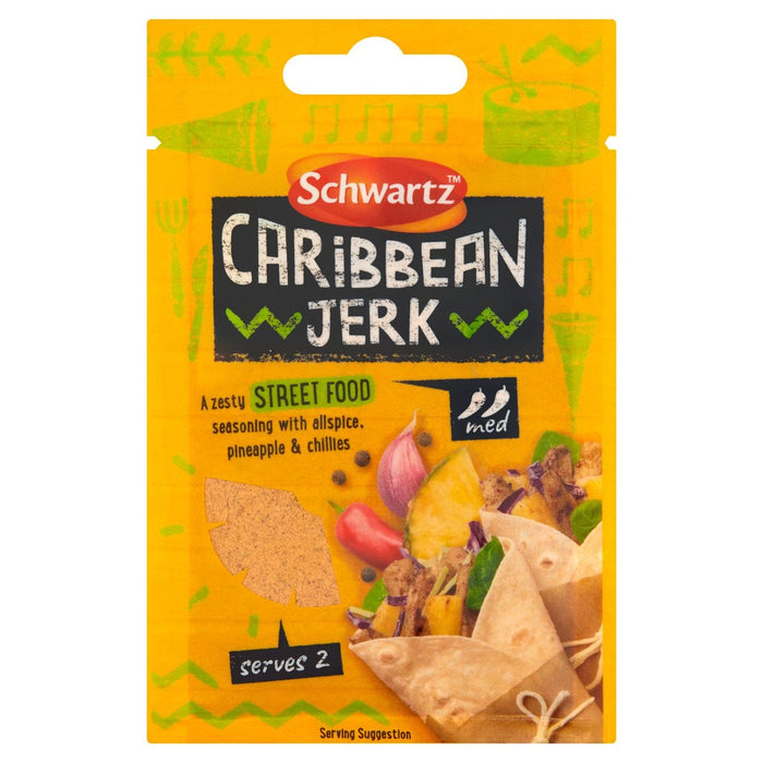 Sazimento de comida de Schwartz Caribbean Jerk Street 15g