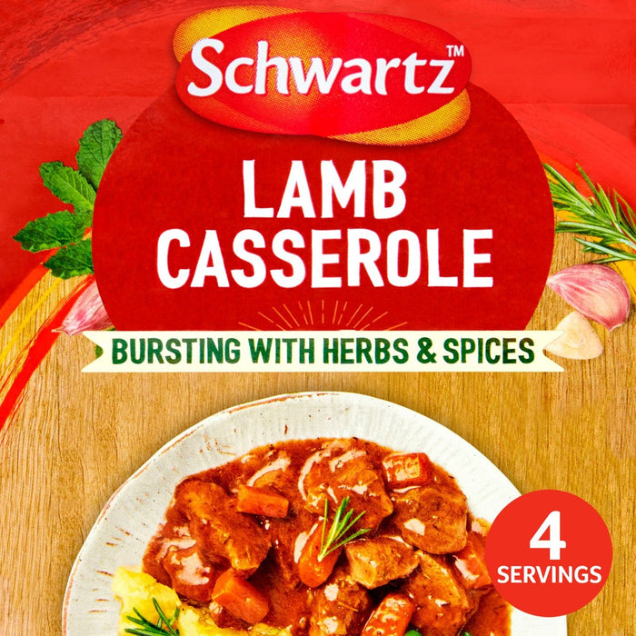 Schwartz Classic Lamb Casserole Recipe Mix 35g