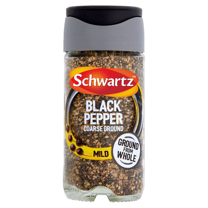 Schwartz grobes schwarzes Pfefferglas 33g