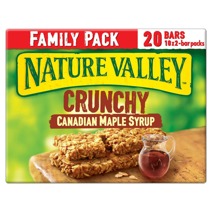 Nature Valley Crunchy Maple Syrup Cereal Bars Family Size 10 per pack