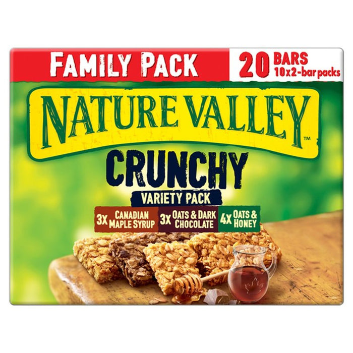 Nature Valley Crunchy Variety Pack Cereal Bars Family Size 10 per pack