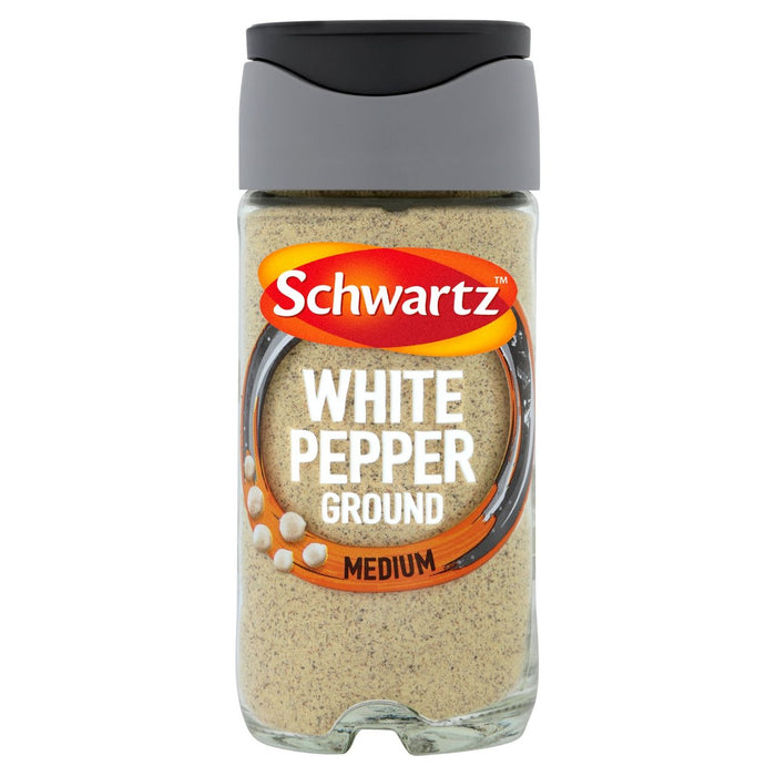 Schwartz gemahlenes weißes Pfefferglas 34g