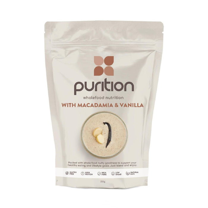 Purition Macadamia & Vanilla Wholefood Nutrition Powder 250g