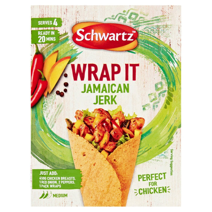 Schwartz Wrap It Jamaican Jerk 30G