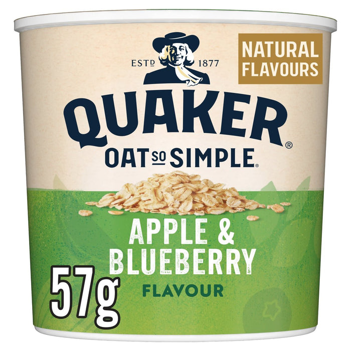 Quäker Hafer so einfacher Apfel- und Blueberry Borridge Pot 57g