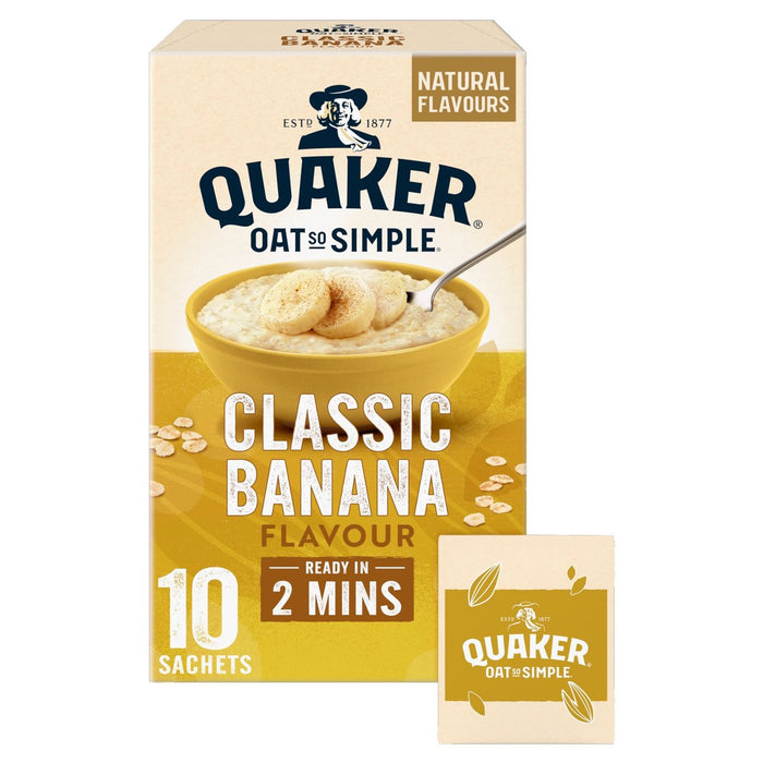 Quäker Hafer so einfacher Bananenbrei Beutel 10 x 35g