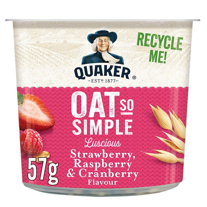 Quaker avena tan simple bayas mixtas gachas de gachas 57g