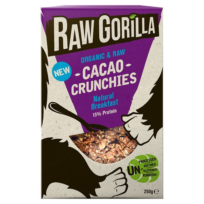 Crunchies de cacao de gorila crudo 250g