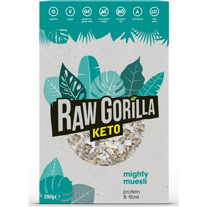 Rohe Gorilla mächtige Müsli Keto 250g