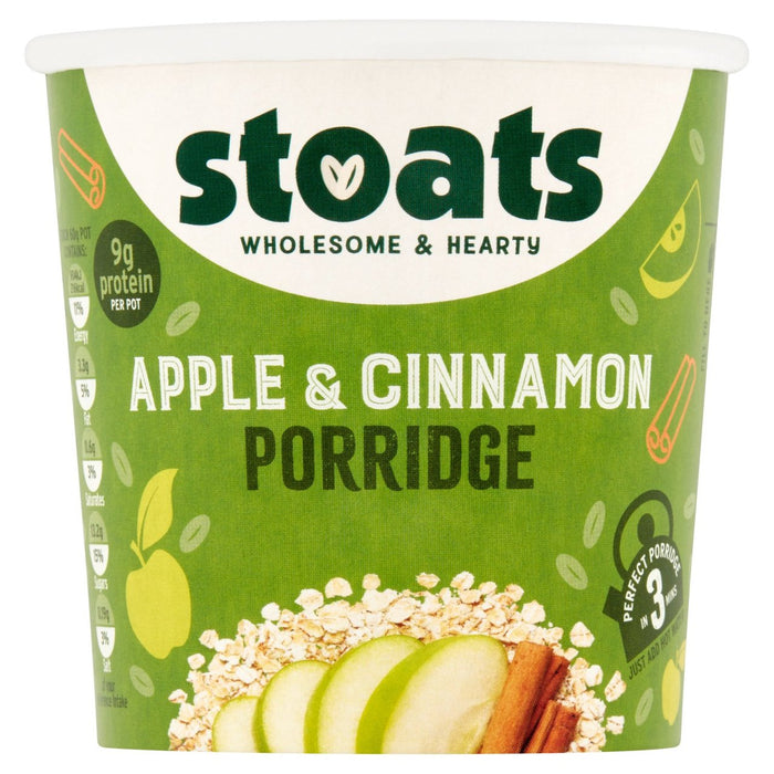 Stoats Porridge Pot Apple & Cinnamon 60G