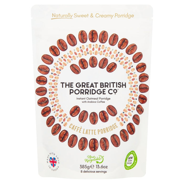 The Great British Porridge Co Caffe Latte Porridge 385G