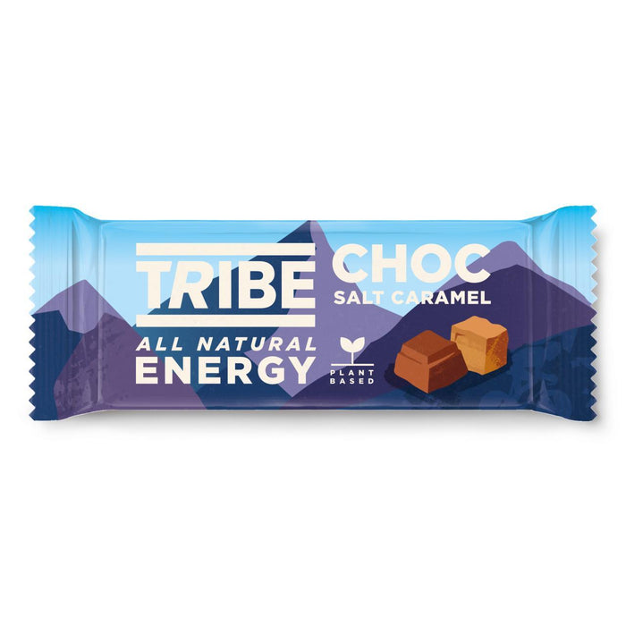 Tribu Choc sal sal sal de caramelo barra de energía a base de planta natural 50g