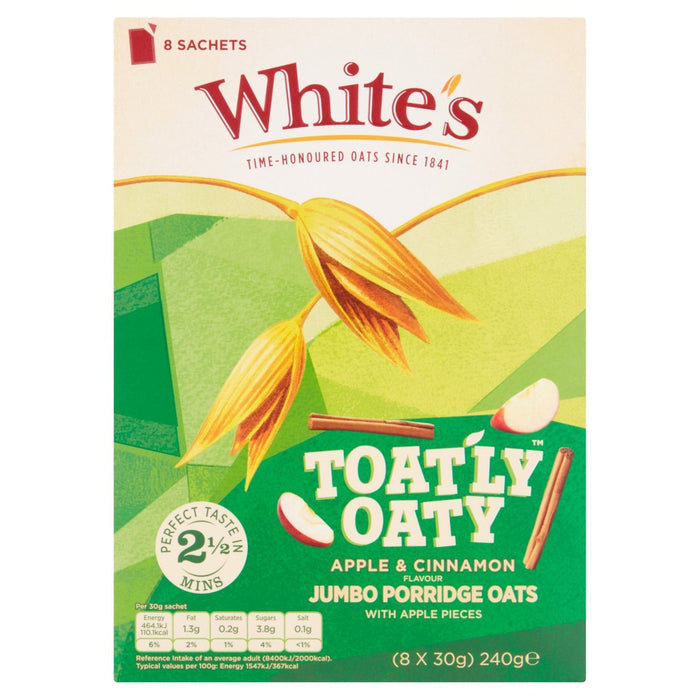 White's Toat'ly Oaty التفاح والقرفة 8 لكل علبة