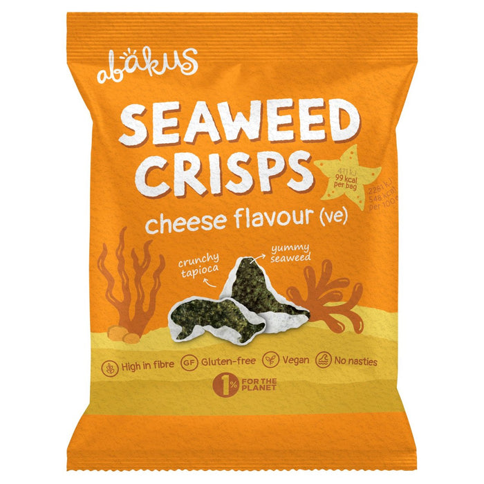 Abakus Foods Seaweed Crisps Cheese Flavour Vegan 18g