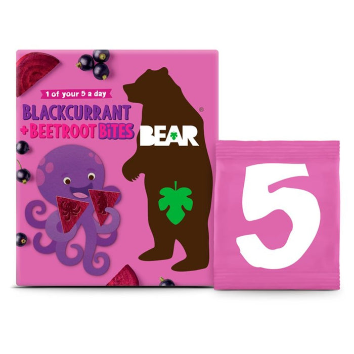 Bear Bites Fruit & Veg Shapes Blackcurrant & Beetroot Multipack 5 x 18g