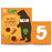 Ours Paws Fruit & Veg Formes Mango & Carrot 2+ ans Multipack 5 x 20G