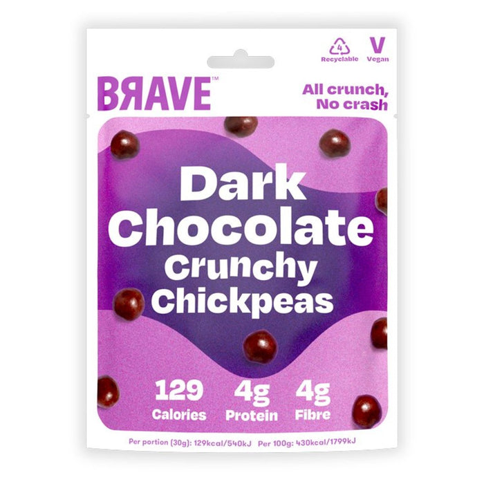 Brave Roasted Chickpeas Dark Chocolate 30g