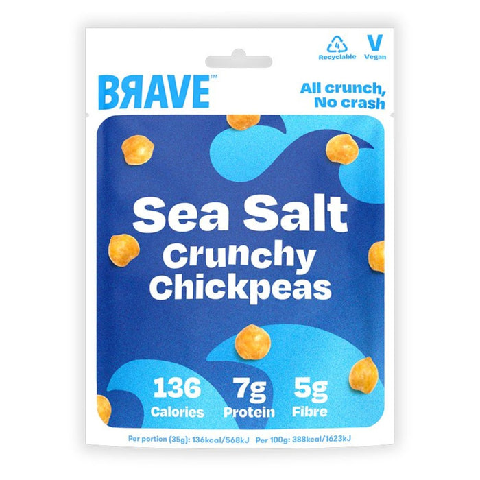 Brave Roasted Chickpeas Sea Salt 35g