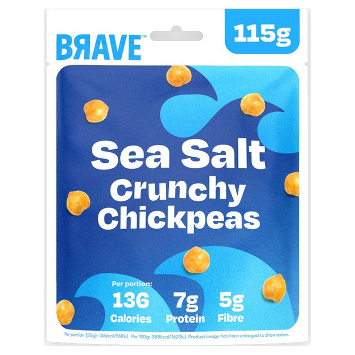 Brave Roasted Chickpeas Sea Salt Sharing 115g