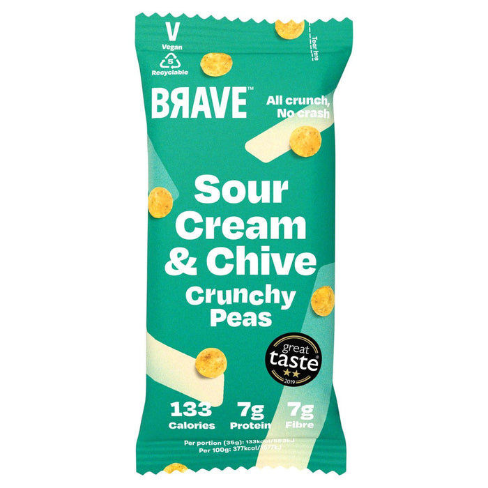 Braves Peas rôties crème sure et ciboulette 35g