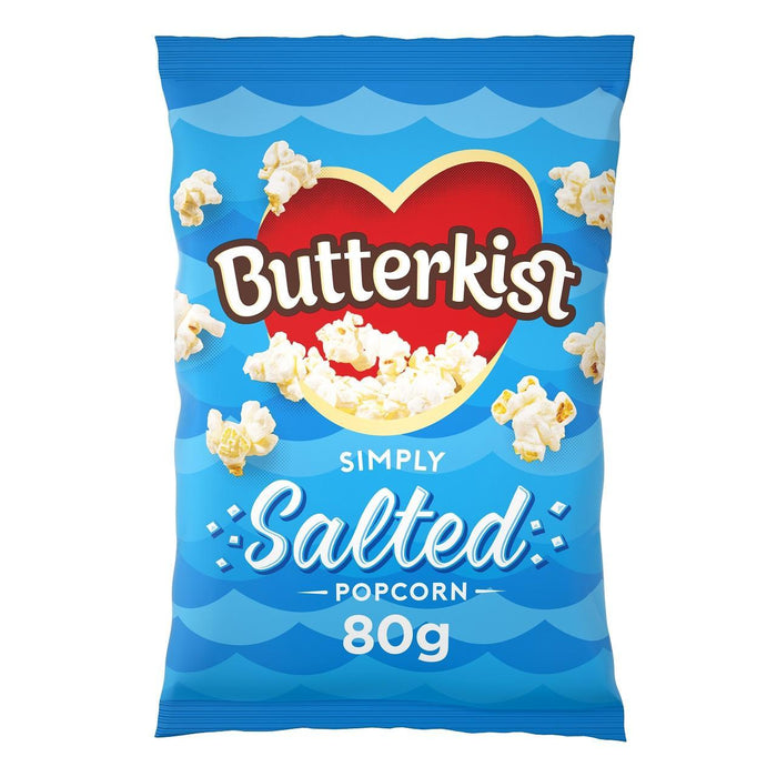 Butterkist simplemente palomitas de maíz saladas 80g